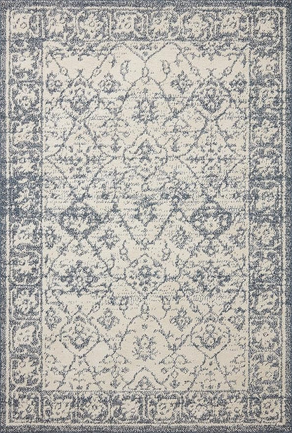 Loloi Magnolia Home by Joanna Gaines Gigi Collection GIG-02 Ivory/Blue 2'-7" x 4' Accent Rug