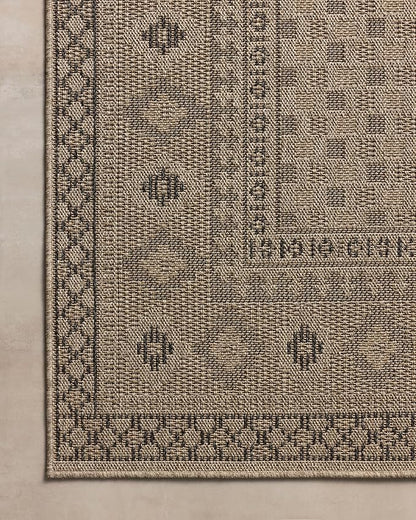 Loloi Chris Loves Julia Providence Collection PRC-07 Dove/Charcoal 3'-9" x 5'-9", .12" Pile Height, Indoor/Outdoor Accent Rug