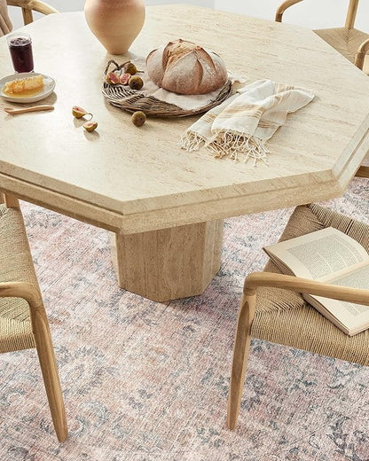 Loloi II Skye Collection SKY-01 Blush/Grey 5'-0" x 7'-6" Area Rug