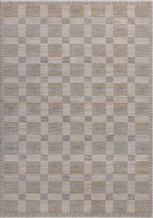 Loloi Amber Lewis Cali Collection CIL-07 Mist/Wheat 2'-7" x 8'-0", .25" Pile Height, Runner Rug
