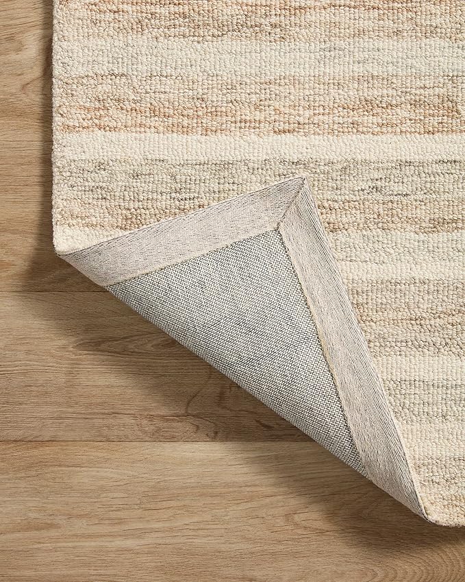 Loloi Chris Loves Julia Chris Collection CHR-03 Ivory/Clay 7'-9'' x 7'-9'' Square, .50" Pile Height, Area Rug