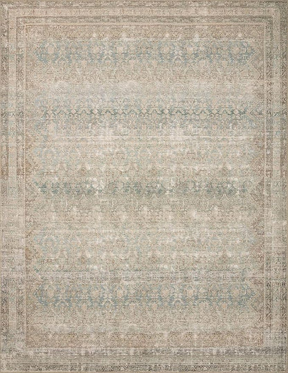 Loloi Angela Rose Aubrey Collection AUB-03 Jade/Natural 5'-0" x 7'-0", .19" Pile Height, Area Rug