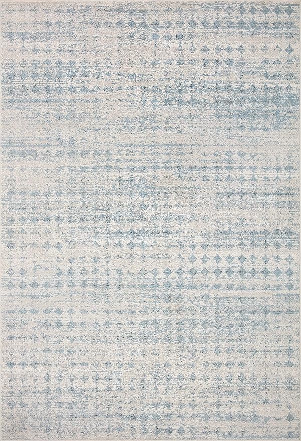 Loloi Kamala Collection KAM-04 Sky/Dove 7'-10" x 10' Area Rug