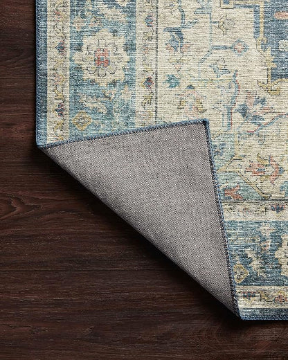 Loloi II Skye Collection SKY-12 Ocean/Multi 3'-6" x 5'-6" Accent Rug