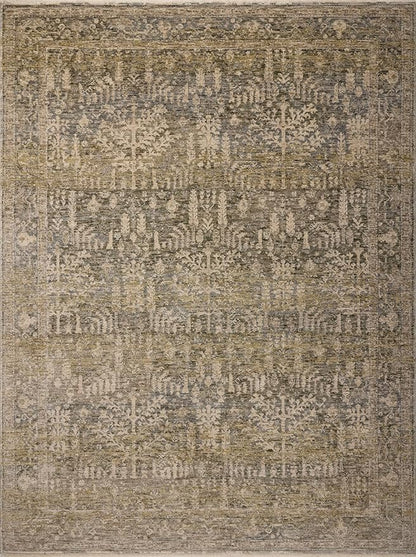 Loloi Magnolia Home by Joanna Gaines Junie Collection JUE-02 Moss/Natural 2'-7" x 10'-0", .38 Pile Height, Runner Rug