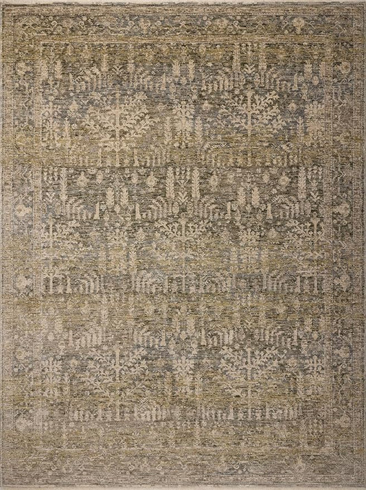Loloi Magnolia Home by Joanna Gaines Junie Collection JUE-02 Moss/Natural 2'-7" x 10'-0", .38 Pile Height, Runner Rug