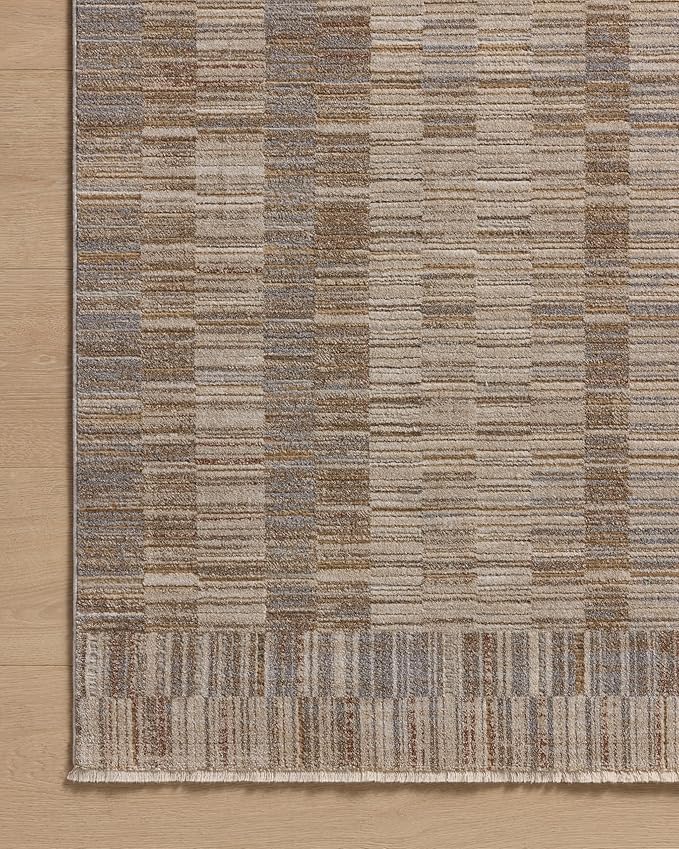 Loloi Amber Lewis Cali Collection CIL-05 Natural/Multi 2'-7" x 8'-0", .25" Pile Height, Runner Rug