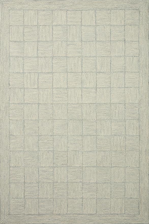 Loloi Chris Loves Julia Francis Collection FRA-03 Silver/Sky 7'-9" x 9'-9" Area Rug