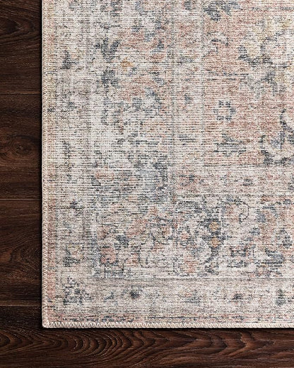 Loloi II Skye Collection SKY-01 Blush/Grey 5'-0" x 7'-6" Area Rug