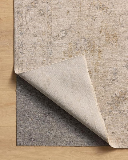 Loloi Chris Loves Julia Louisa Collection LOI-02 Oatmeal/Slate 2'-7" x 14', .38" Pile Height, Runner Rug