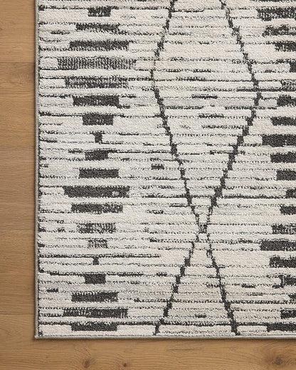 Loloi Kamala Collection KAM-02 Charcoal/Dove 9'-2" x 13' Area Rug