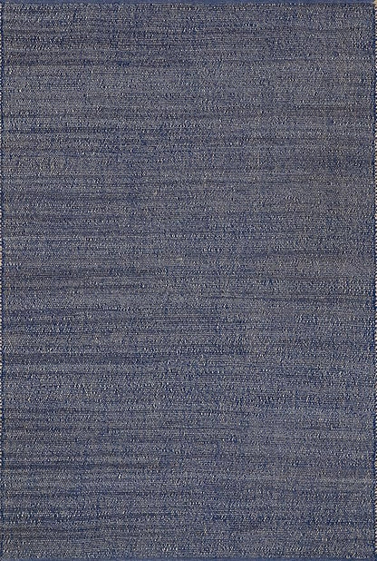 nuLOOM 3x5 Elfriede Jute & Cotton Hand Woven Area Rug, Blue, Solid Rustic Farmhouse Style, Weaved Design, Natural Fiber, For Bedroom, Living Room, Dining Room, Hallway, Office, Entryway