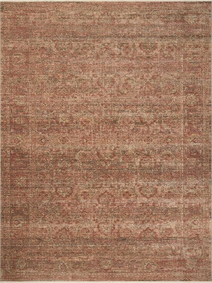 Loloi Amber Lewis Molly Collection MOL-09 Brick/Bark 2'-7" x 10'-0" Low Pile Runner Rug