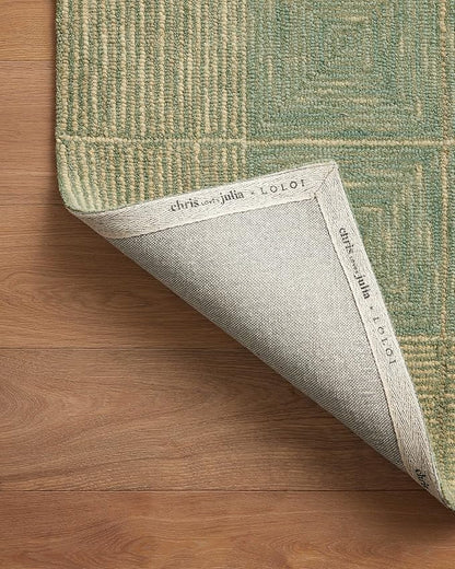 Loloi Chris Loves Julia Francis Collection FRA-02 Green/Natural 3'-6" x 5'-6" Accent Rug
