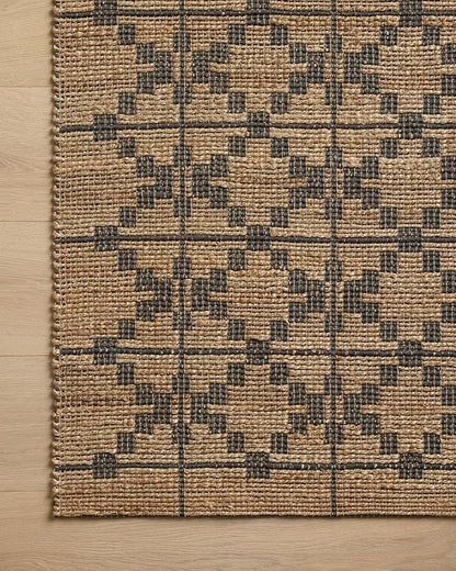Loloi Chris Loves Julia Judy Collection JUD-05 Natural/Graphite 8'-6" x 11'-6" Area Rug