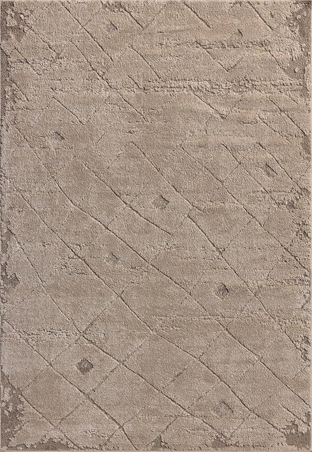 Loloi Amber Lewis Monty Collection MOT-05 Beige/Natural 5'-3" x 7'-6", .50" Pile Height, Accent Rug