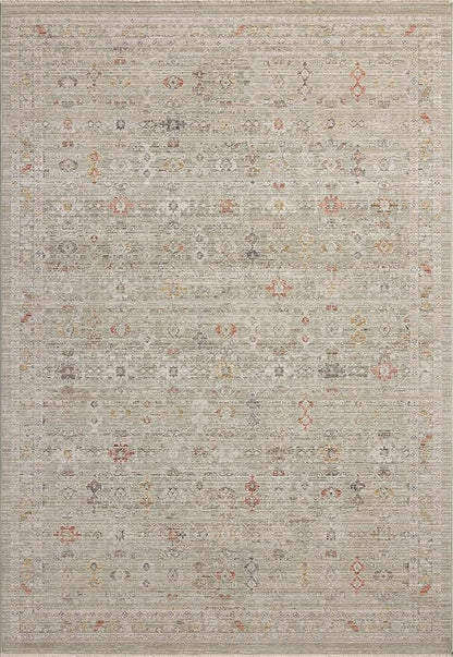 Loloi Chris Loves Julia Ida Collection IDA-04 Spa/Multi 5'-3" x 7'-6", .19" Pile Height, Area Rug
