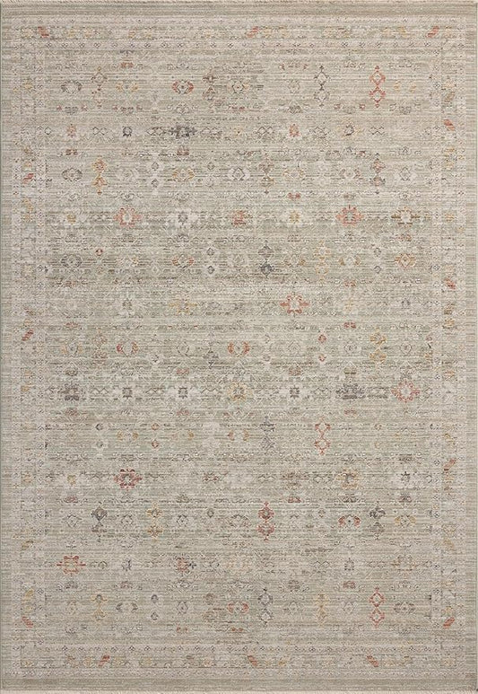 Loloi Chris Loves Julia Ida Collection IDA-04 Spa/Multi 9'-3" x 13'-1", .19" Pile Height, Area Rug