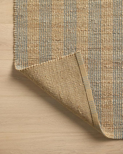 Loloi Chris Loves Julia Judy Collection JUD-04 Natural/Sky 8'-6" x 11'-6" Area Rug
