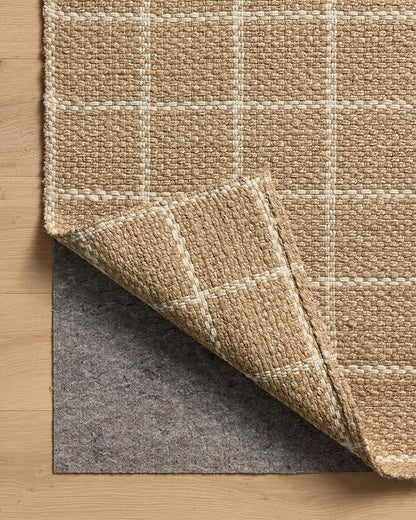Loloi Chris Loves Julia Fletcher Collection FLE-01 Natural/Ivory 7'-9" x 9'-9", .37" Pile Height, Area Rug