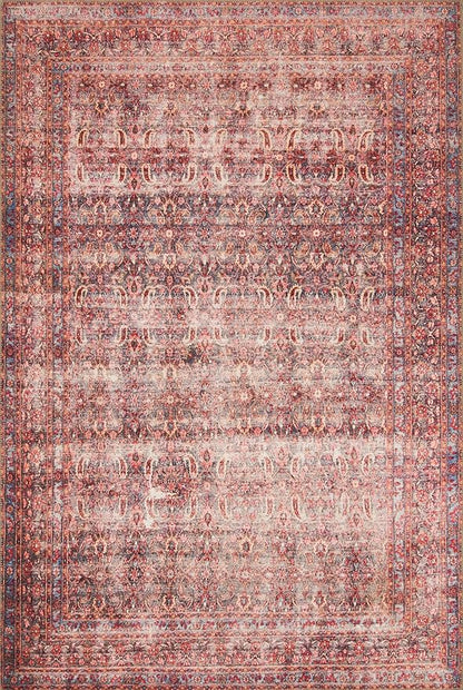 Loloi Loren Collection LQ-05 Eggplant/Crimson 5'-0" x 7'-6" Area Rug