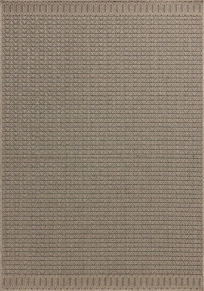 Loloi Chris Loves Julia Providence Collection PRC-05 Natural/Graphite 8'-6" x 12', .12" Pile Height, Indoor/Outdoor Area Rug