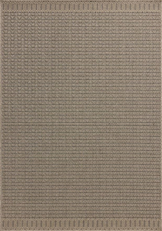 Loloi Chris Loves Julia Providence Collection PRC-05 Natural/Graphite 6'-3" x 9'-2", .12" Pile Height, Indoor/Outdoor Area Rug