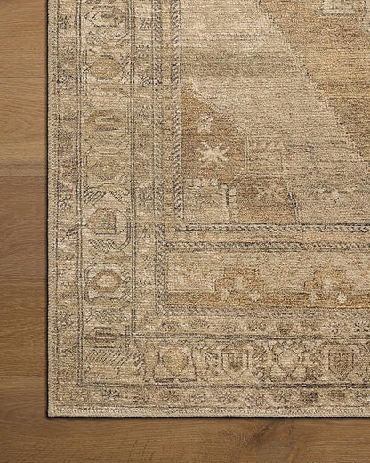 Loloi Amber Lewis Cambria Collection CBR-03 Taupe/Antique Bronze 2'-3" x 3'-9" Accent Rug Jute, Neutral, Vintage Style, Antique Tone, Living, Bedroom, Dining, Carpet