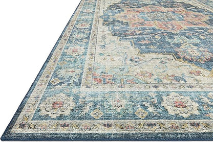 Loloi Skye Collection SKY-12 Ocean/Multi 2'-0" x 5'-0" Accent Rug