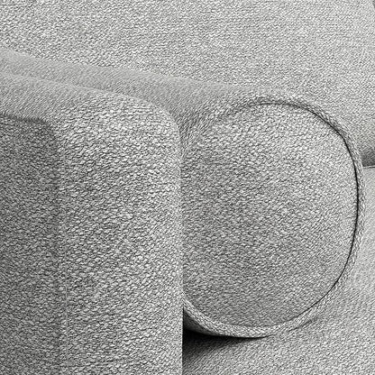 SIMPLIHOME Morrison Right Sectional Sofa in Woven-Blend Recycled Polyester Fabric, Mist Grey, 102-inches Wide, L-Shaped Couch with Right Chaise for the Living Room and Family Room