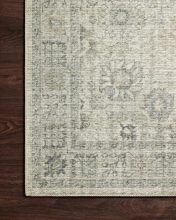 Loloi Skye Collection SKY-14 Natural/Sage 8'-0" x 8'-0" Round Area Rug
