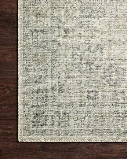 Loloi Skye Collection SKY-14 Natural/Sage 8'-0" x 8'-0" Round Area Rug
