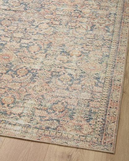 Loloi Angela Rose Aubrey Collection AUB-01 Navy/Multi 7'-6" x 9'-6", .19" Pile Height, Area Rug
