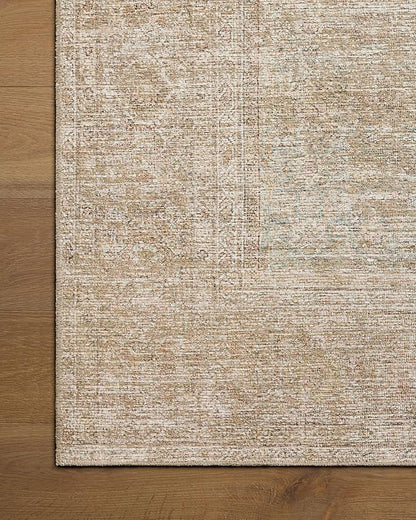 Loloi Amber Lewis Cambria Collection CBR-06 Multi/Natural 6'-0" x 9'-0" Area Rug Jute, Neutral, Vintage Style, Antique Tone, Living, Bedroom, Dining, Carpet