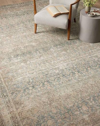 Loloi Angela Rose Aubrey Collection AUB-03 Jade/Natural 3'-9" x 5'-6", .19" Pile Height, Accent Rug
