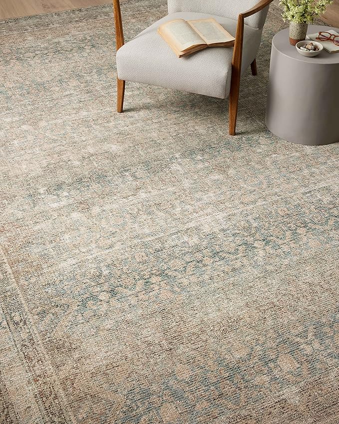 Loloi Angela Rose Aubrey Collection AUB-03 Jade/Natural 2'-6" x 9'-6", .19" Pile Height, Runner Rug