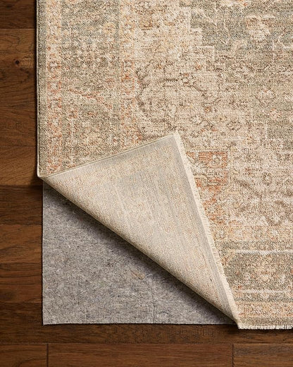 Loloi Chris Loves Julia Palma Collection PLM-08 Olive/Spice 2'-7" x 10'-0" Fringe Runner Rug Vintage Style Boho Living Room Bedroom Carpet