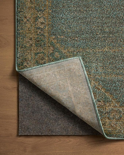 Loloi Magnolia Home by Joanna Gaines Mona Collection MOA-04 Aqua/Wheat 11'-6" x 15'-6" Area Rug