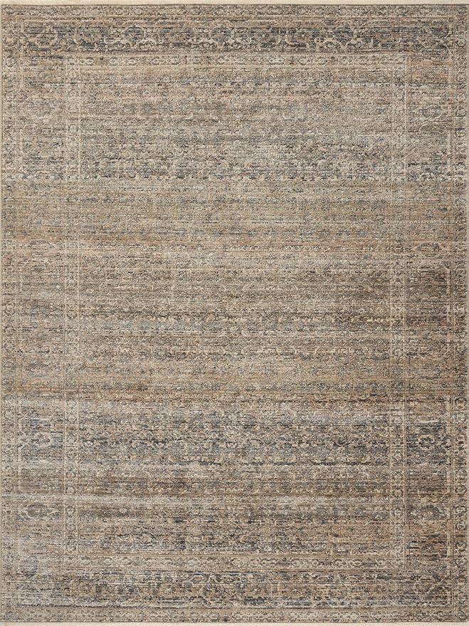 Loloi Amber Lewis Molly Collection MOL-04 Navy/Blush 2'-7" x 10'-0" Low Pile Runner Rug
