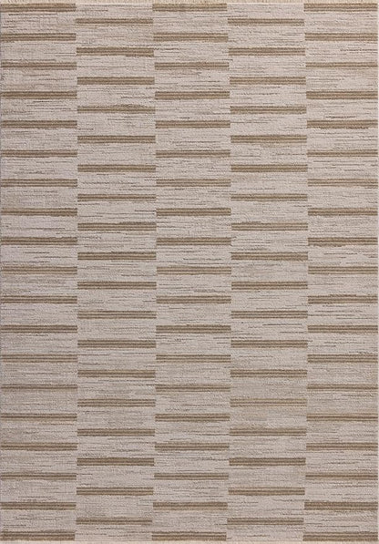 Loloi Amber Lewis Cali Collection CIL-04 Ivory/Tobacco 9'-6" x 13', .25" Pile Height, Area Rug