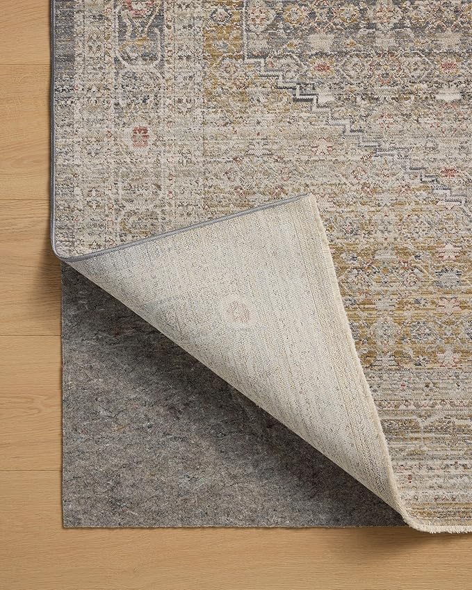 Loloi Chris Loves Julia Ida Collection IDA-02 Stone/Gold 2'-3" x 3'-10", .19" Pile Height, Accent Rug
