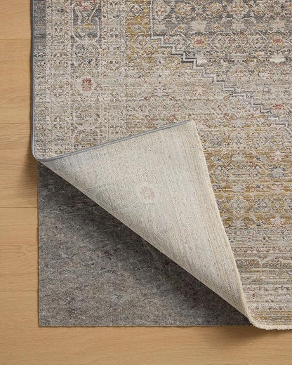 Loloi Chris Loves Julia Ida Collection IDA-02 Stone/Gold 2'-7" x 8'-0", .19" Pile Height, Runner Rug