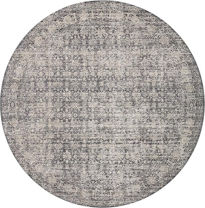 Loloi Amber Lewis Alie Collection ALE-03 Charcoal/Dove 2'-7'' x 7'-9'', .13'' Pile Height, Runner Rug