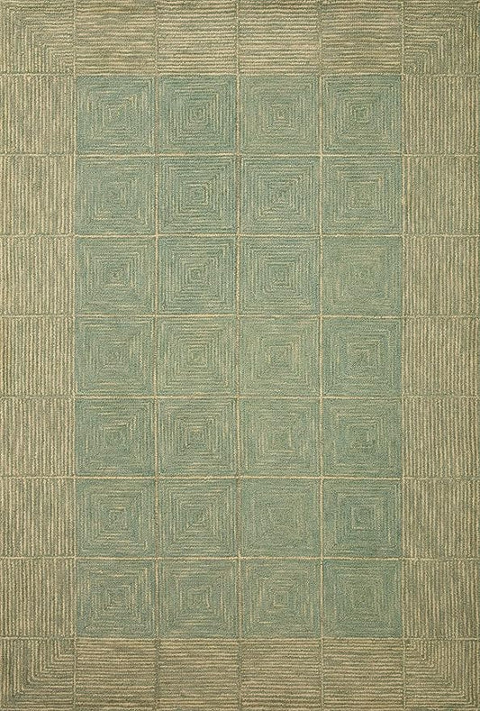 Loloi Chris Loves Julia Francis Collection FRA-02 Green/Natural 2'-3" x 3'-9" Accent Rug