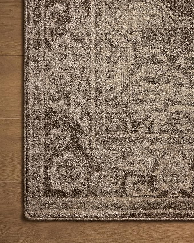 Loloi Magnolia Home by Joanna Gaines Mona Collection MOA-01 Cocoa/Stone 5' x 7'-8" Area Rug