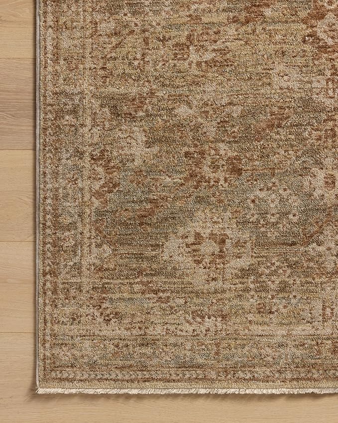 Loloi Magnolia Home by Joanna Gaines Junie Collection JUE-03 Spice/Multi 2'-7" x 8'-0", .38 Pile Height, Runner Rug