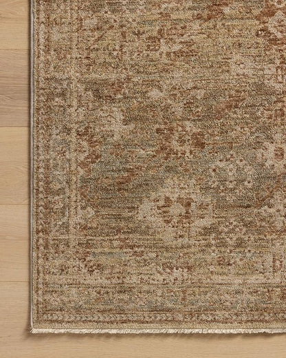 Loloi Magnolia Home by Joanna Gaines Junie Collection JUE-03 Spice/Multi 3'-11" x 5'-7", .38" Pile Height, Accent Rug