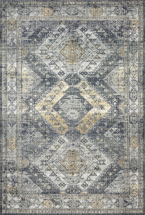 Loloi II Skye Collection SKY-09 Graphite/Silver 5'-0" x 7'-6" Area Rug
