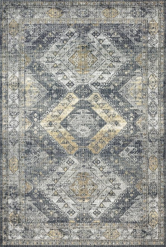 Loloi Skye Collection SKY-09 Graphite/Silver 9'-0" x 12'-0" Area Rug