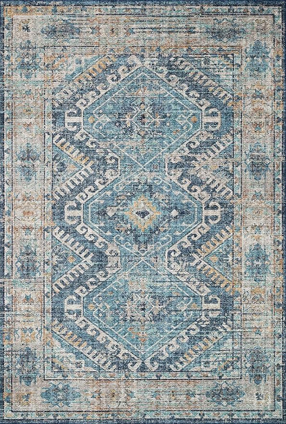 Loloi II Skye Collection SKY-03 Denim/Natural 2'-3" x 3'-9" Accent Rug